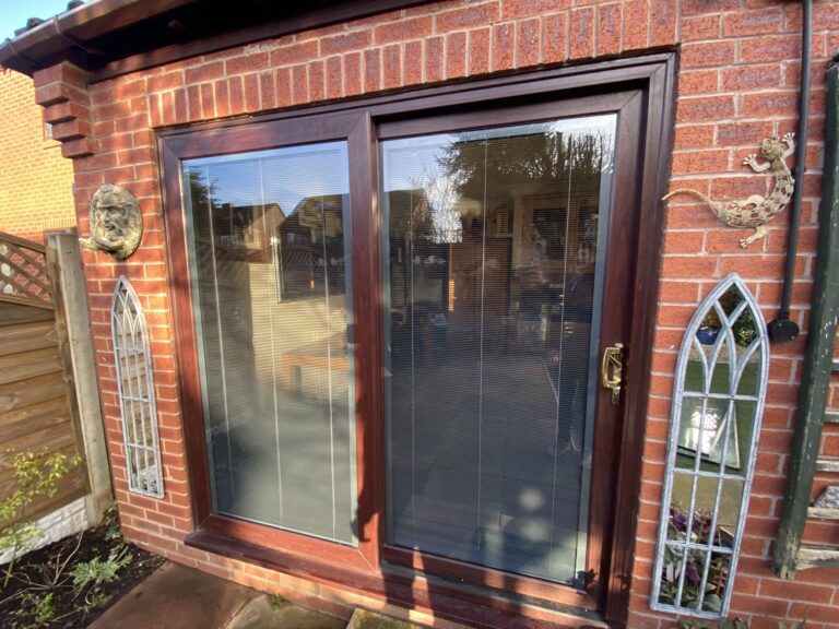 Sliding Patio Doors with Built in Blinds UKWide Supply & Install