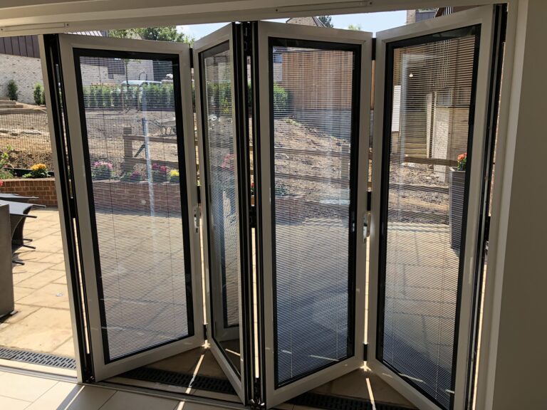 Bifold Doors with Integrated Blinds UKWide Supply & Installation